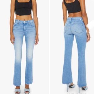 Mother the Weekender flare jeans in Mediterranean muse New with Tags$258 size 31
